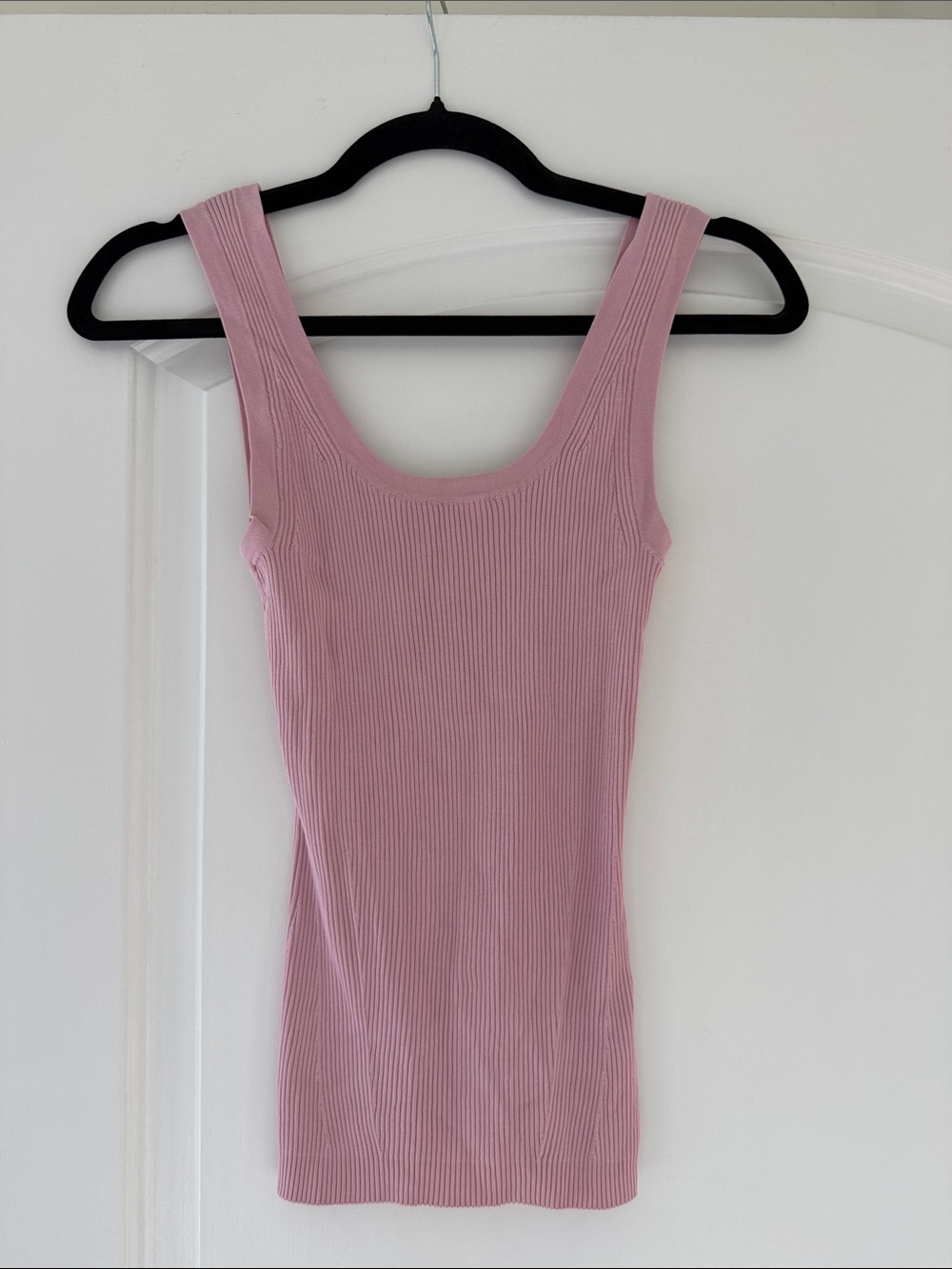 Zimmermann Ribbed Scoop Neck Tank - Dusty Pink